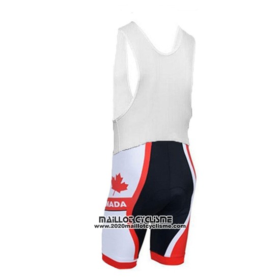 2018 Maillot Ciclismo Canada Orange et Blanc Manches Courtes et Cuissard
